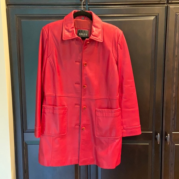 adler collection Jackets & Blazers - Adler woman’s leather 3/4 coat